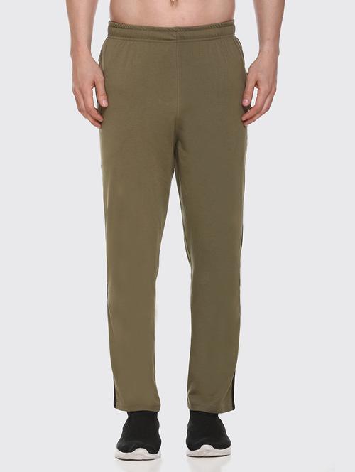 olive-green side-striped track pant - 18323439 - Very Small Image - 1