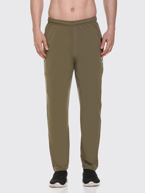 olive-green solid track pant - 18323449 - Very Small Image - 1
