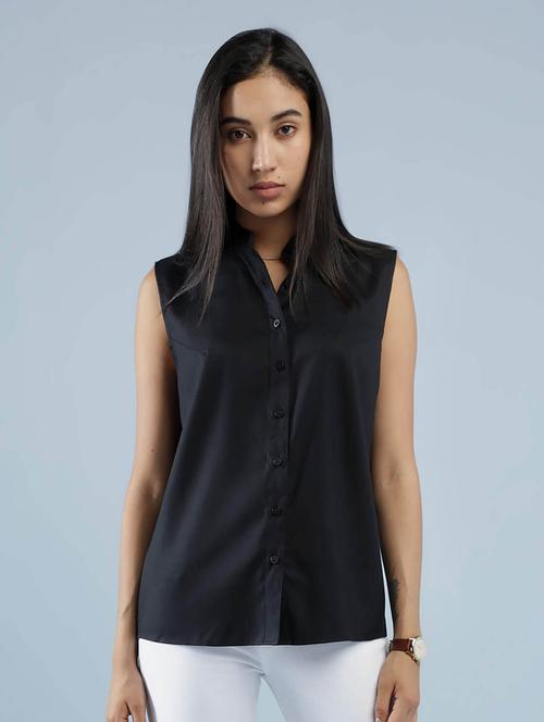 black solid regular top - 18323537 - Very Small Image - 1