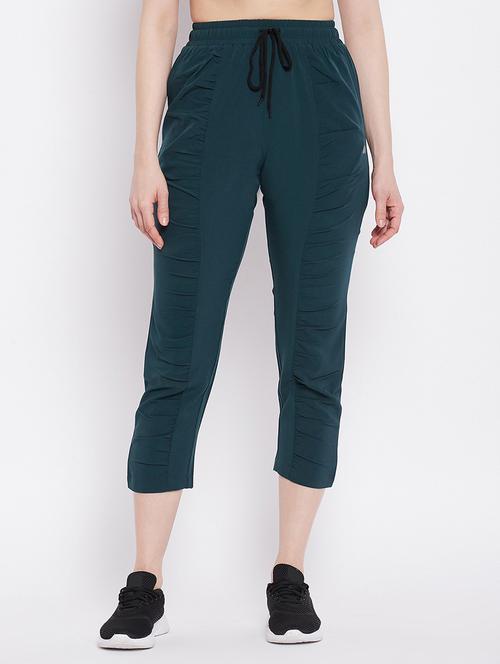 drawstring waist solid track pant - 18323873 - Very Small Image - 1