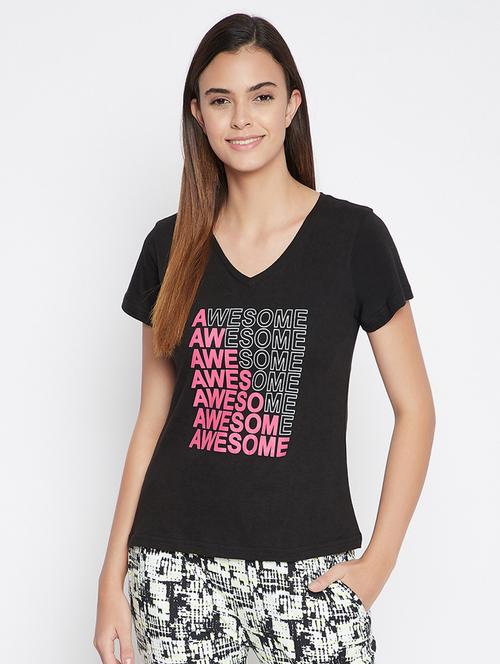 v-neck graphic tee - 18323965 - Very Small Image - 1