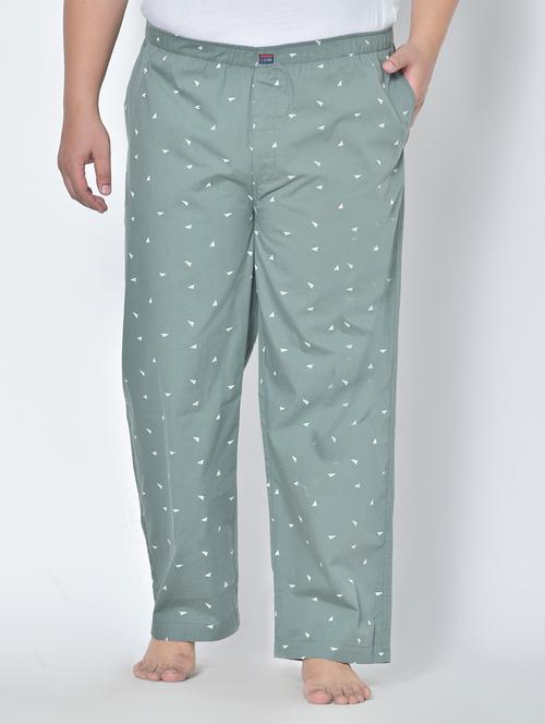 green printed cotton pyjama - 18324120 - Very Small Image - 1