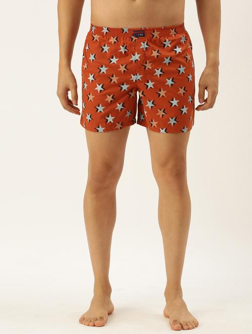orange printed boxer - 18324323 - Very Small Image - 1