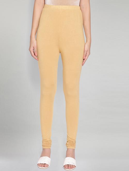 pink viscose churidar churidars & leggings - 18325120 - Very Small Image - 1