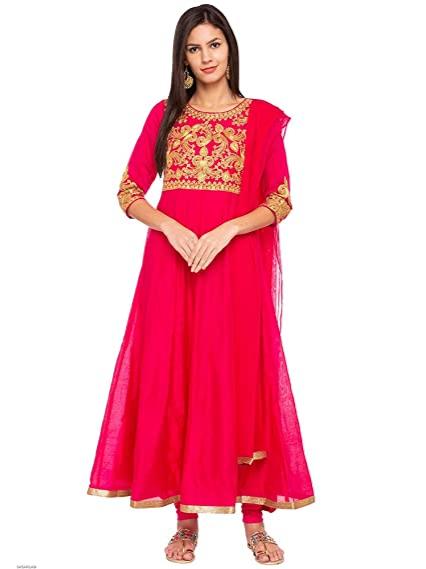 anarkali suit with dupatta - 18326542 - Very Small Image - 1