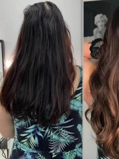 hair extensions brown color - 18326848 - Very Small Image - 1