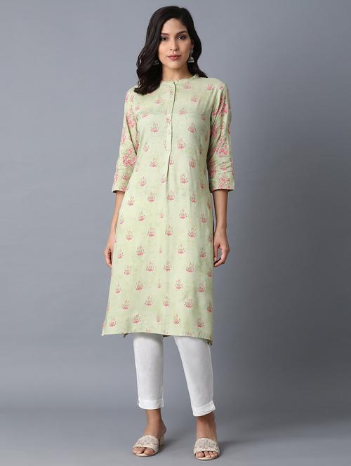 women's straight kurta - 18326990 - Very Small Image - 1
