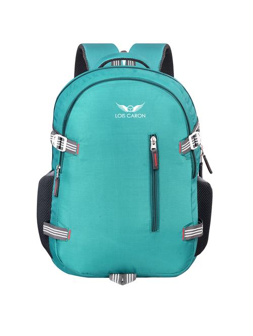 teal blue polyester backpack - 18327096 - Very Small Image - 1