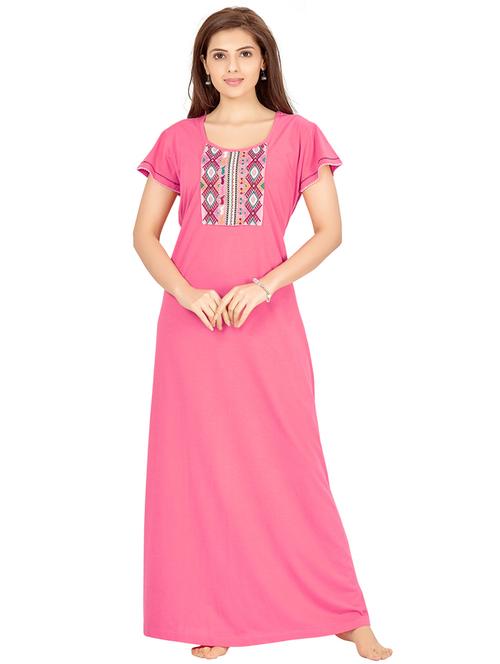 tie back embroidered detail nighty - 18327185 - Very Small Image - 1