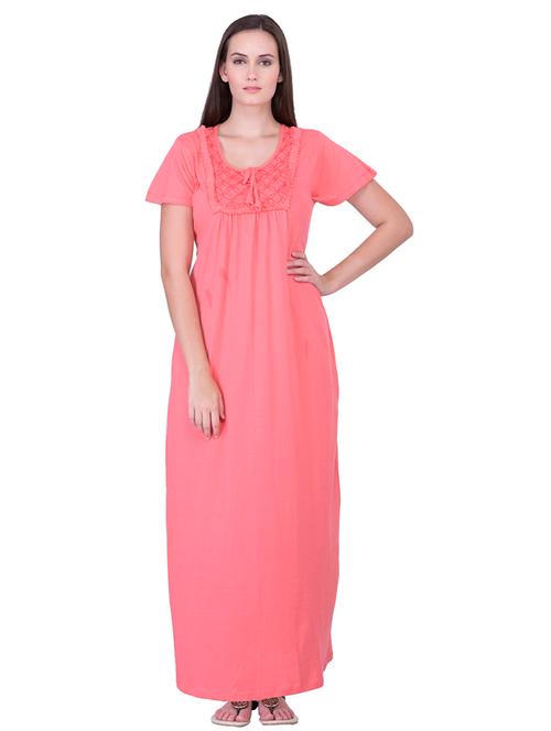 tie back embroidered detail nighty - 18327235 - Very Small Image - 1