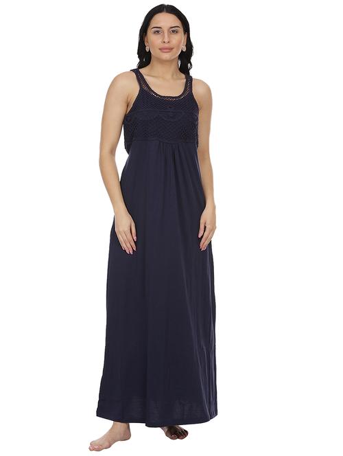 round neck lace detail nighty - 18327360 - Very Small Image - 1