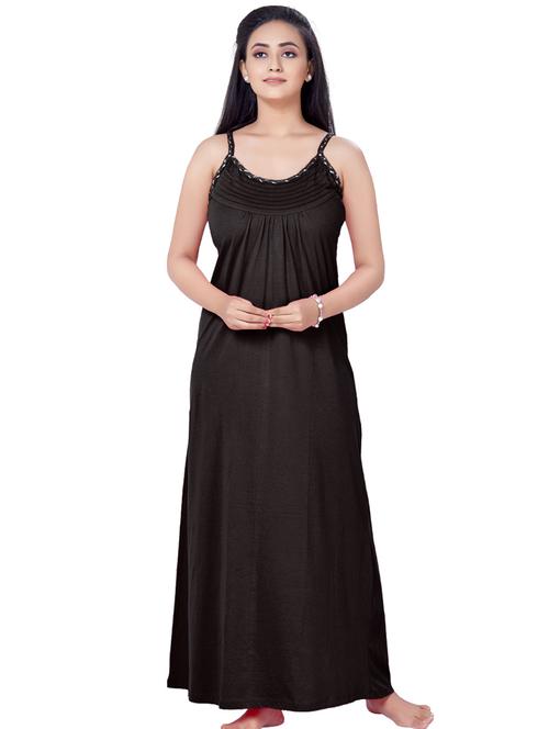 cami neck solid nighty - 18327509 - Very Small Image - 1
