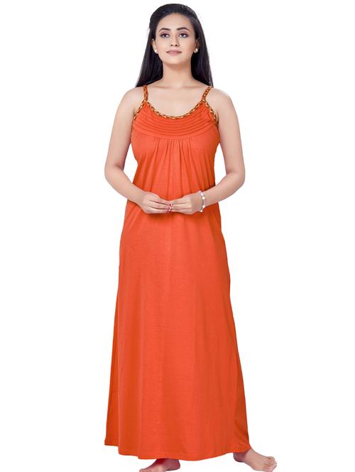 cami neck solid nighty - 18327513 - Very Small Image - 1