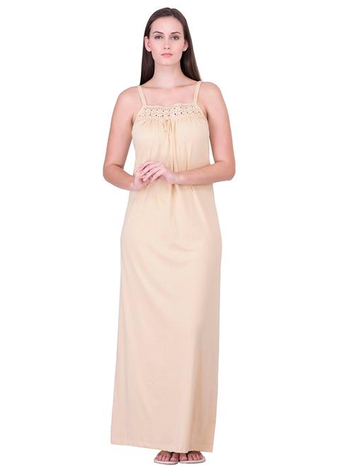 cami neck solid nighty - 18327547 - Very Small Image - 1