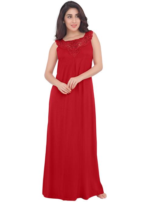 square neck lace detail nighty - 18327579 - Very Small Image - 1