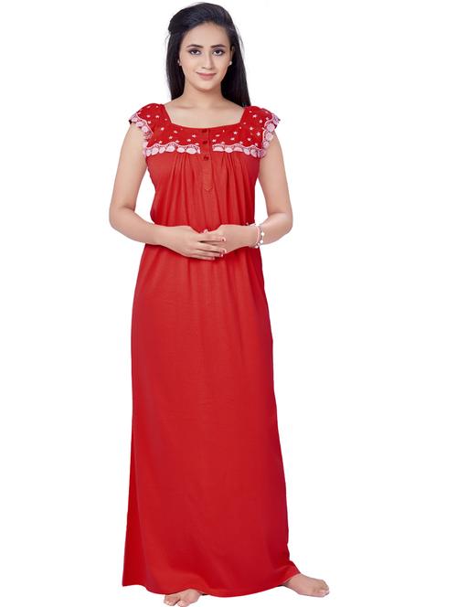 square neck lace detail nighty - 18327593 - Very Small Image - 1