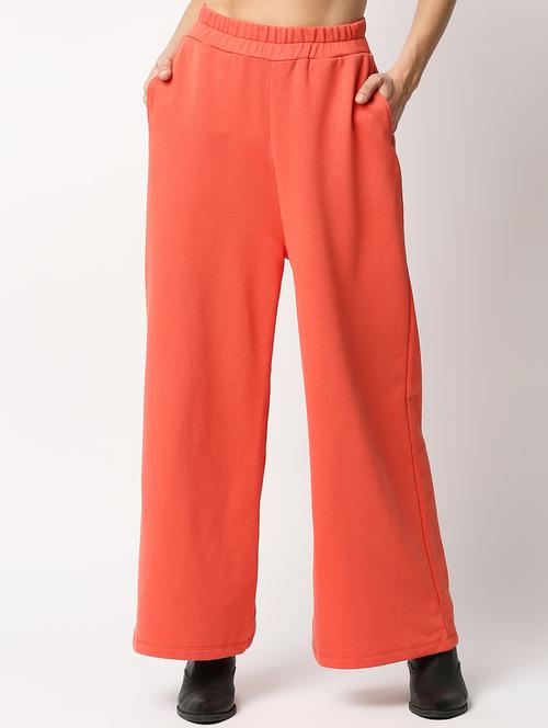 high rise solid flat front trouser - 18328183 - Very Small Image - 1