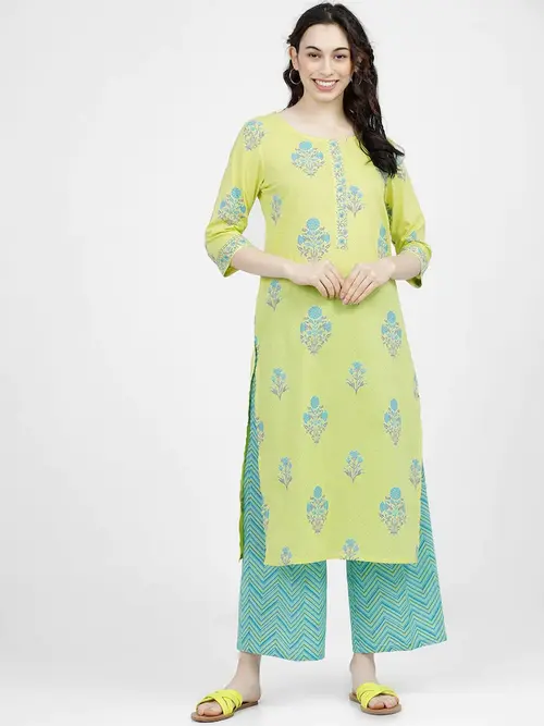 vishudh women like green ethnic motifs - 18328184 - Very Small Image - 1