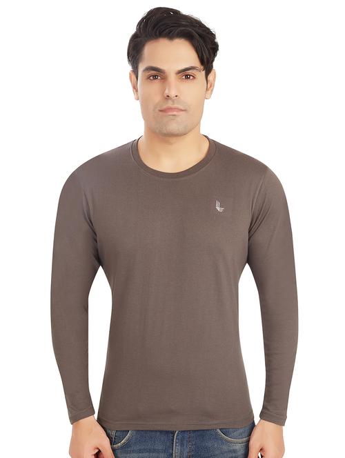 grey solid t-shirt - 18328939 - Very Small Image - 1