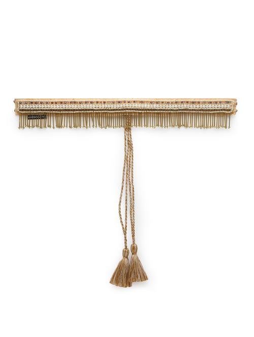 embellished wide belt with tassels - 18329210 - Very Small Image - 1