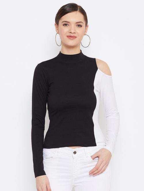 multi colored cotton jersey regular top - 18329255 - Very Small Image - 1