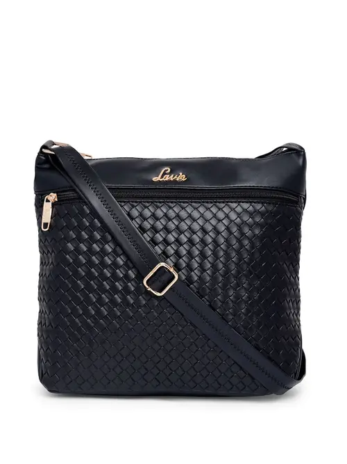 ladies lavie black textured sling bag - 18329267 - Very Small Image - 1