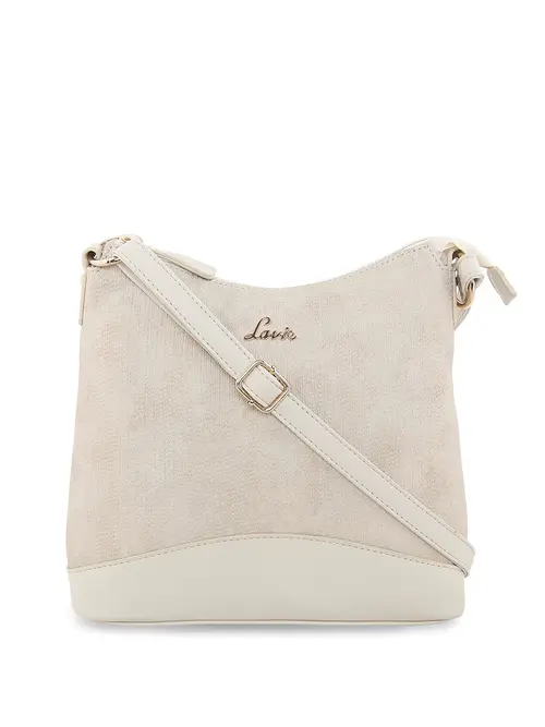ladies lavie beige solid sling bag - 18329268 - Very Small Image - 1