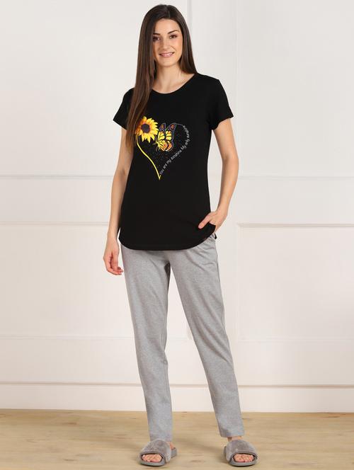 printed nightwear pyjama set - 18329344 - Very Small Image - 1