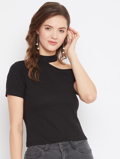 mock neck solid top - 18329363 - Very Small Image - 1