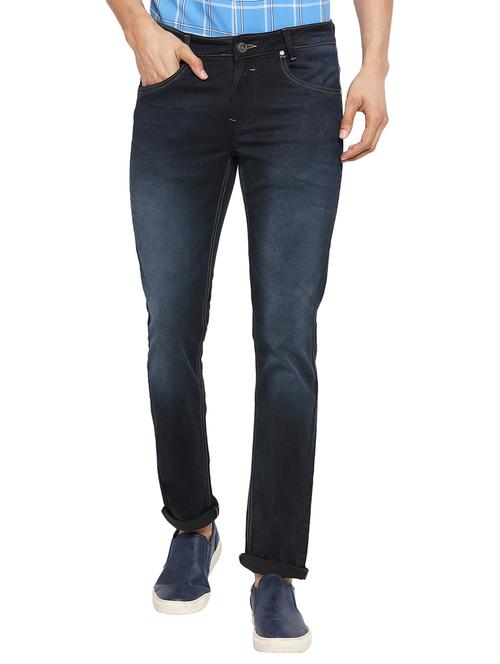 dark blue slim fit jeans - 18330015 - Very Small Image - 1