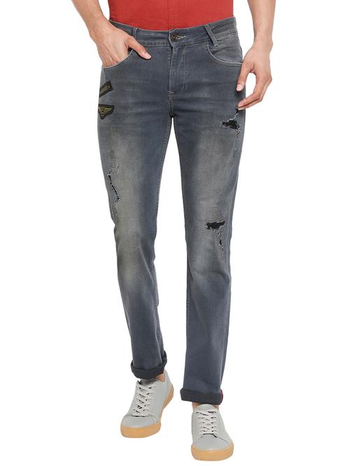 grey slim fit jeans - 18330027 - Very Small Image - 1