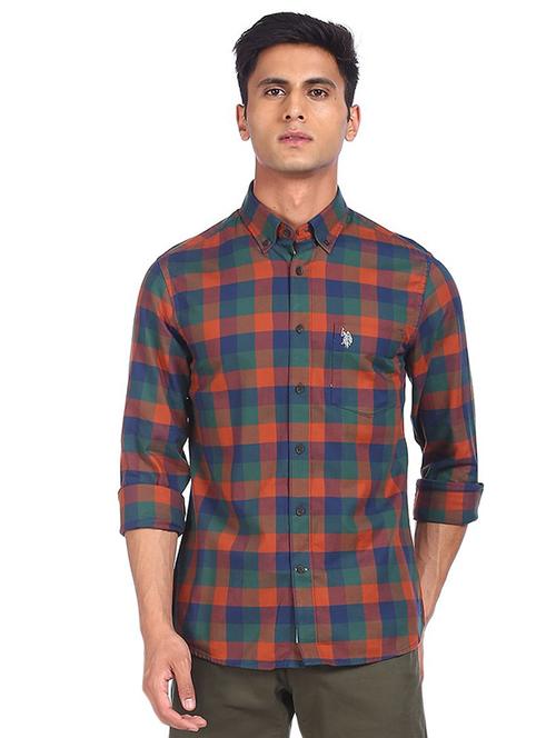 multi colored checkered casual shirt - 18330706 - Very Small Image - 1