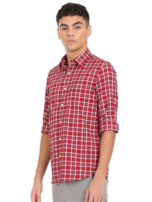 mens checks casual shirt - 18331236 - Very Small Image - 1