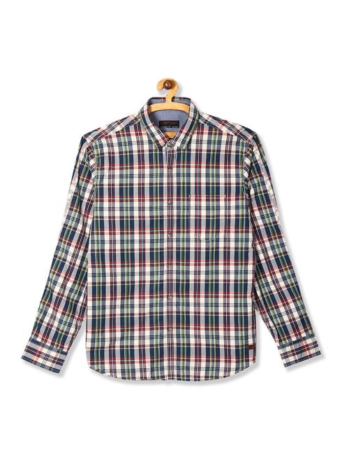 multi colored checkered casual shirt - 18331890 - Very Small Image - 1