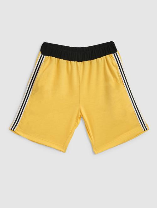 yellow side taped shorts - 18332146 - Very Small Image - 1