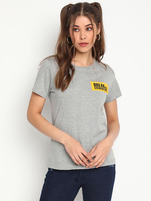 solid regular tee - 18332312 - Very Small Image - 1