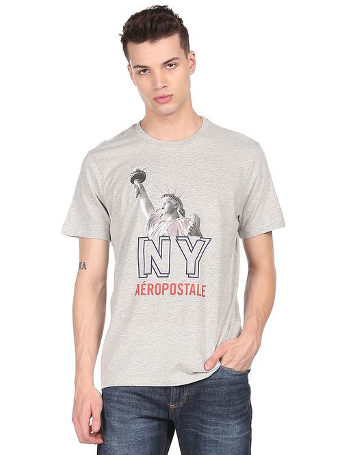 grey printed t-shirt - 18332502 - Very Small Image - 1