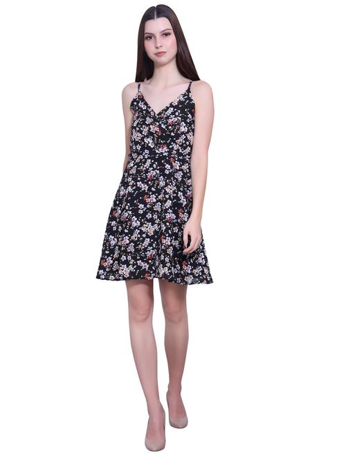 cami neck floral a-line dress - 18333015 - Very Small Image - 1