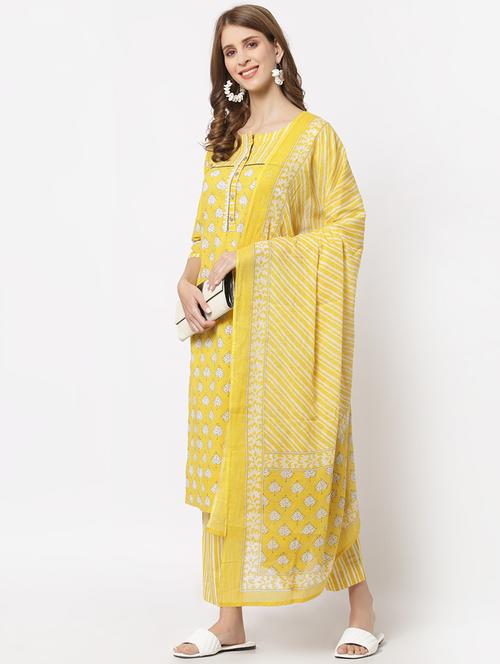 straight pant unstitched suit set - 18333570 - Very Small Image - 1