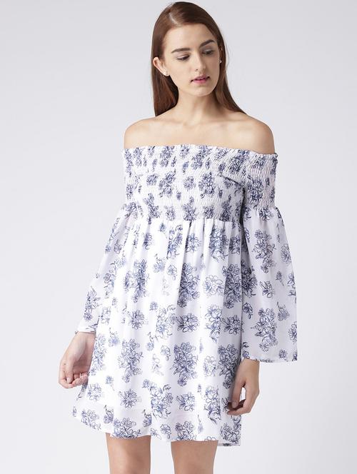 floral print fit & flare dress - 18333630 - Very Small Image - 1