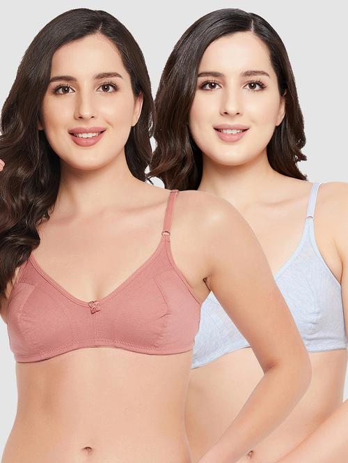 pack of 2 solid regular bra - 18333966 - Very Small Image - 1