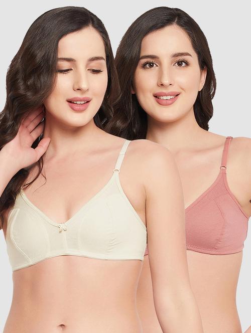 pack of 2 solid regular bra - 18333986 - Very Small Image - 1
