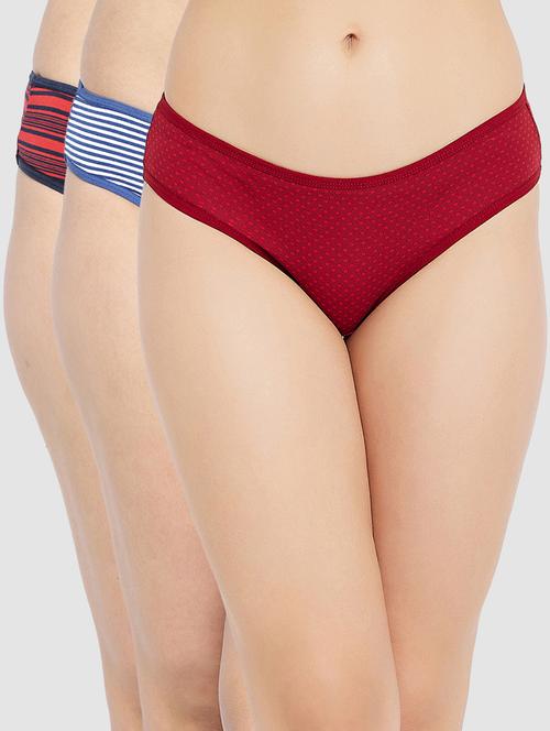 pack of 3 printed bikini panty - 18334005 - Very Small Image - 1