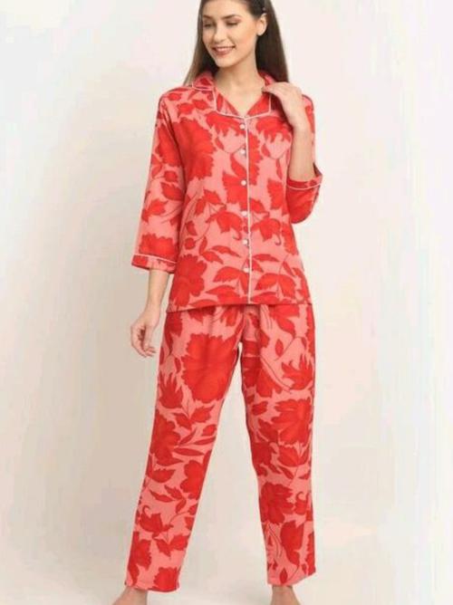 night dress suit orange color - 18334521 - Very Small Image - 1