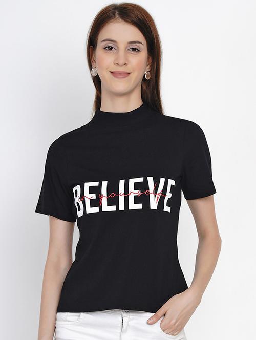 crew neck typography tee - 18334849 - Very Small Image - 1