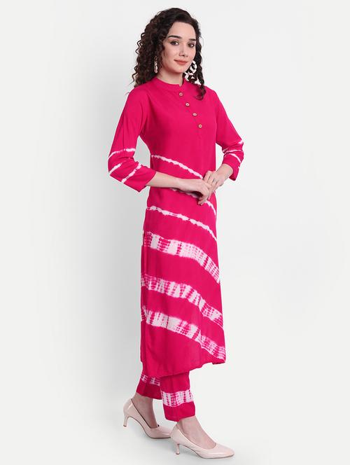 tie & dye kurta pant set - 18335042 - Very Small Image - 1