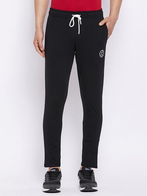 black printed full length track pant - 18335137 - Very Small Image - 1