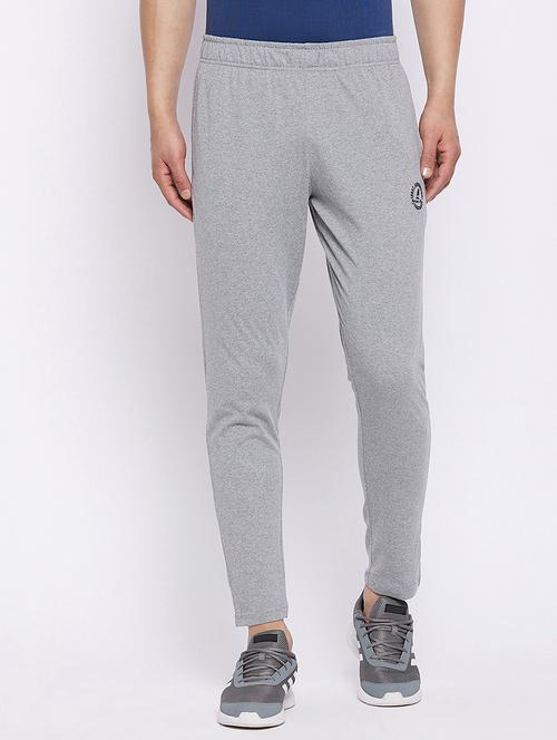 grey printed full length track pant - 18335139 - Very Small Image - 1
