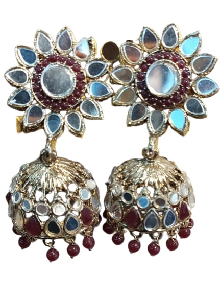 party wear earring set - 18335386 - Very Small Image - 1