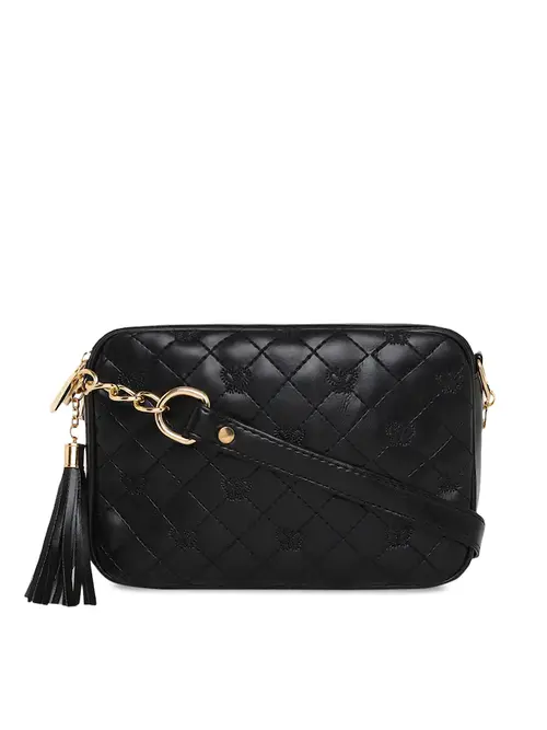 ladies black color sling bag - 18335405 - Very Small Image - 1